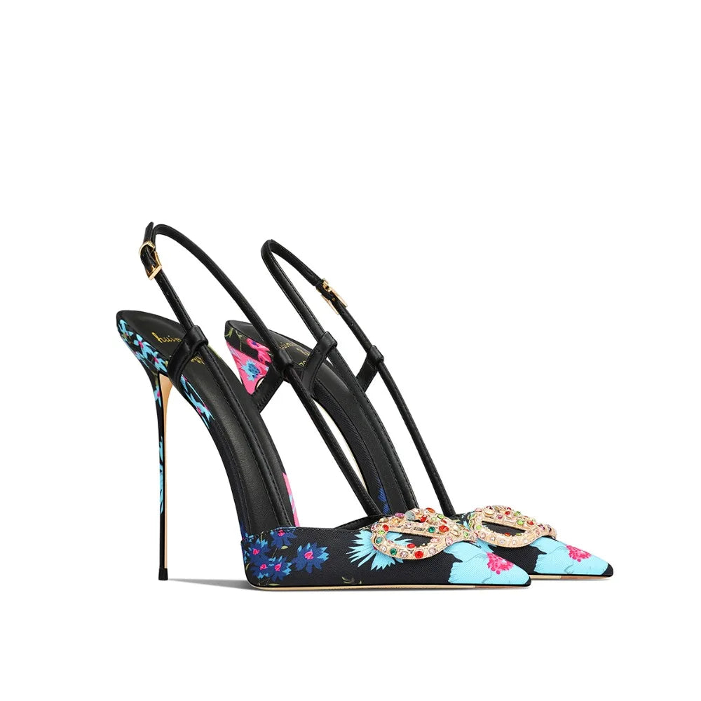 Élise Hollow Point Leather Stiletto