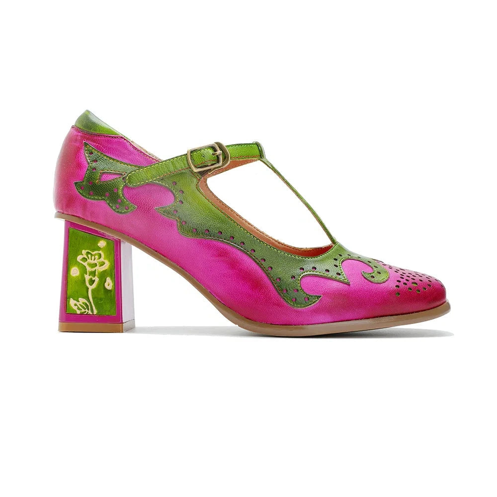 Roselle Platform Mary Jane Heel
