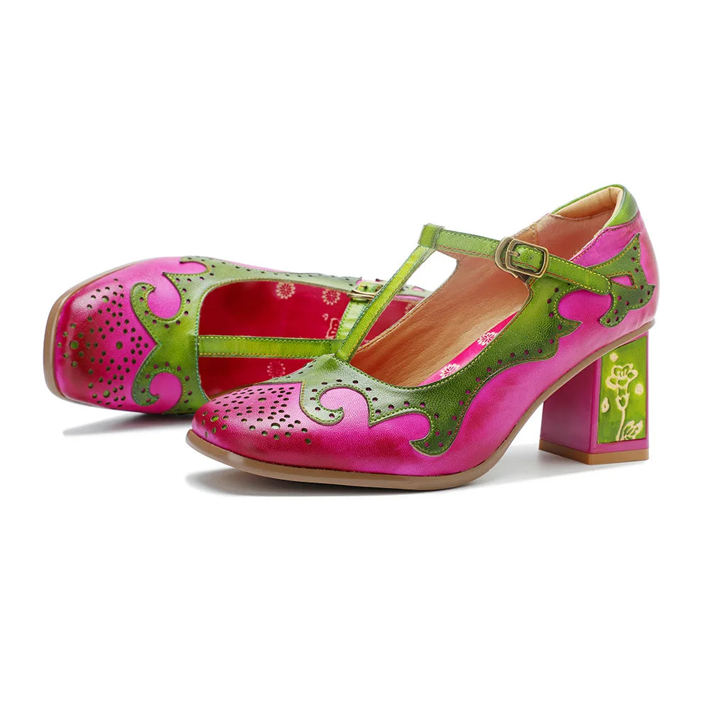 Roselle Platform Mary Jane Heel