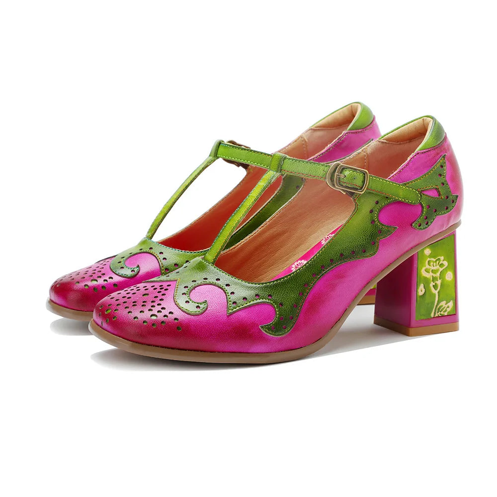 Roselle Platform Mary Jane Heel