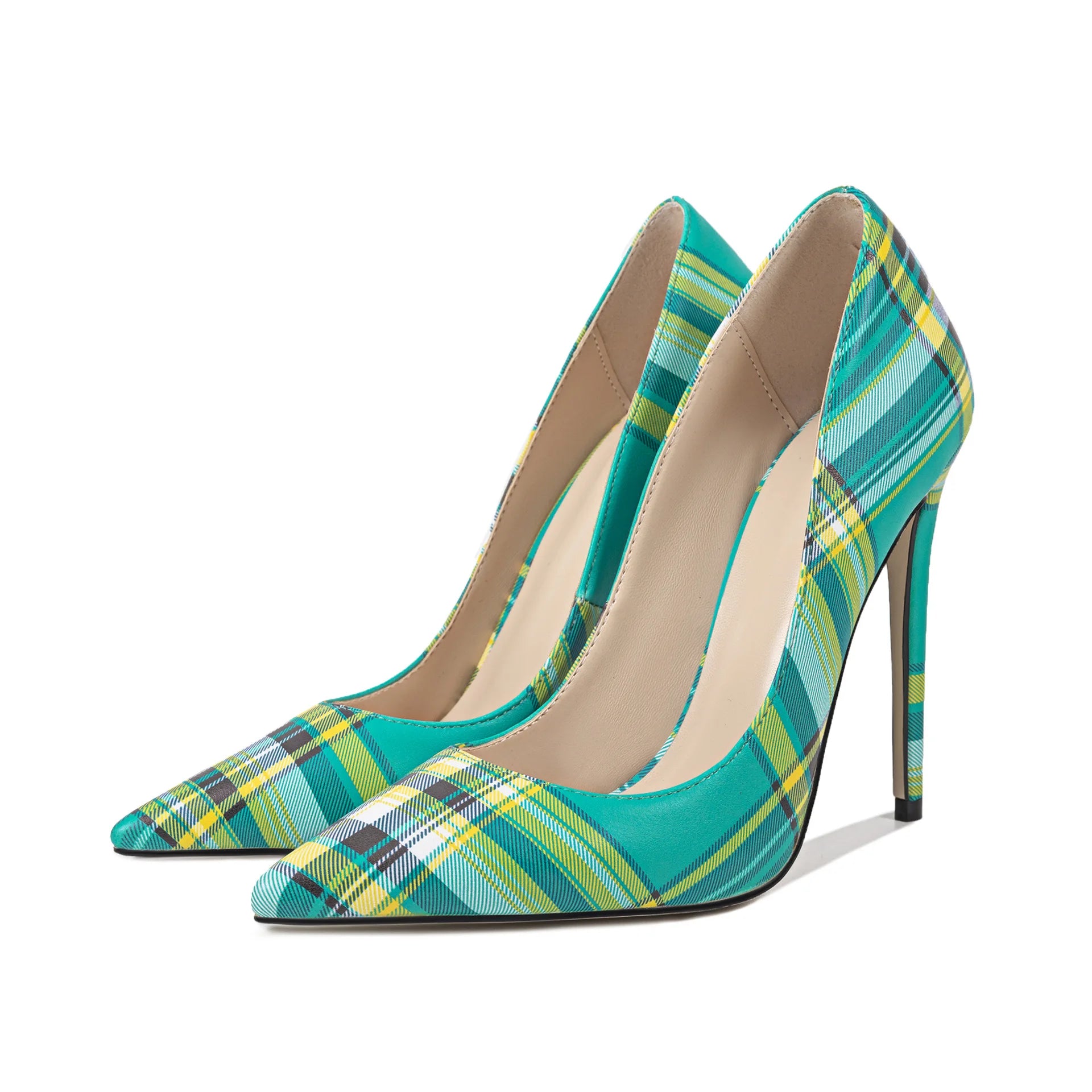 Celestine Plaid Stiletto Pump