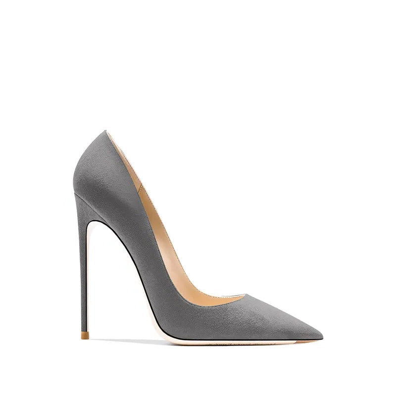 Hiltino Gray Stiletto Pump