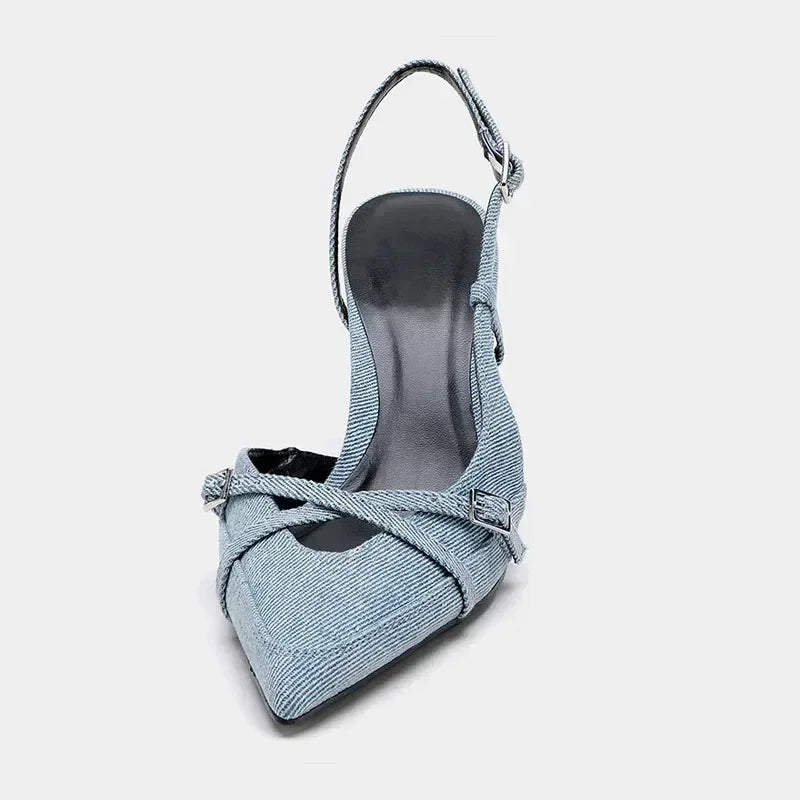 Liora Bow Strap Stiletto Sandal