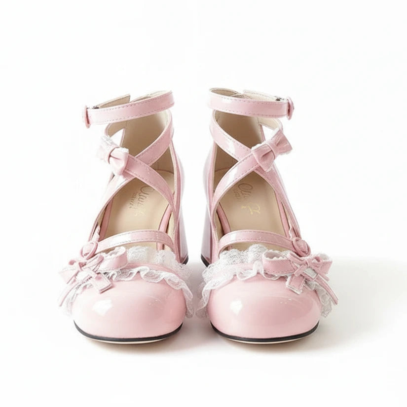 Lolita Red Buckle Mary Jane