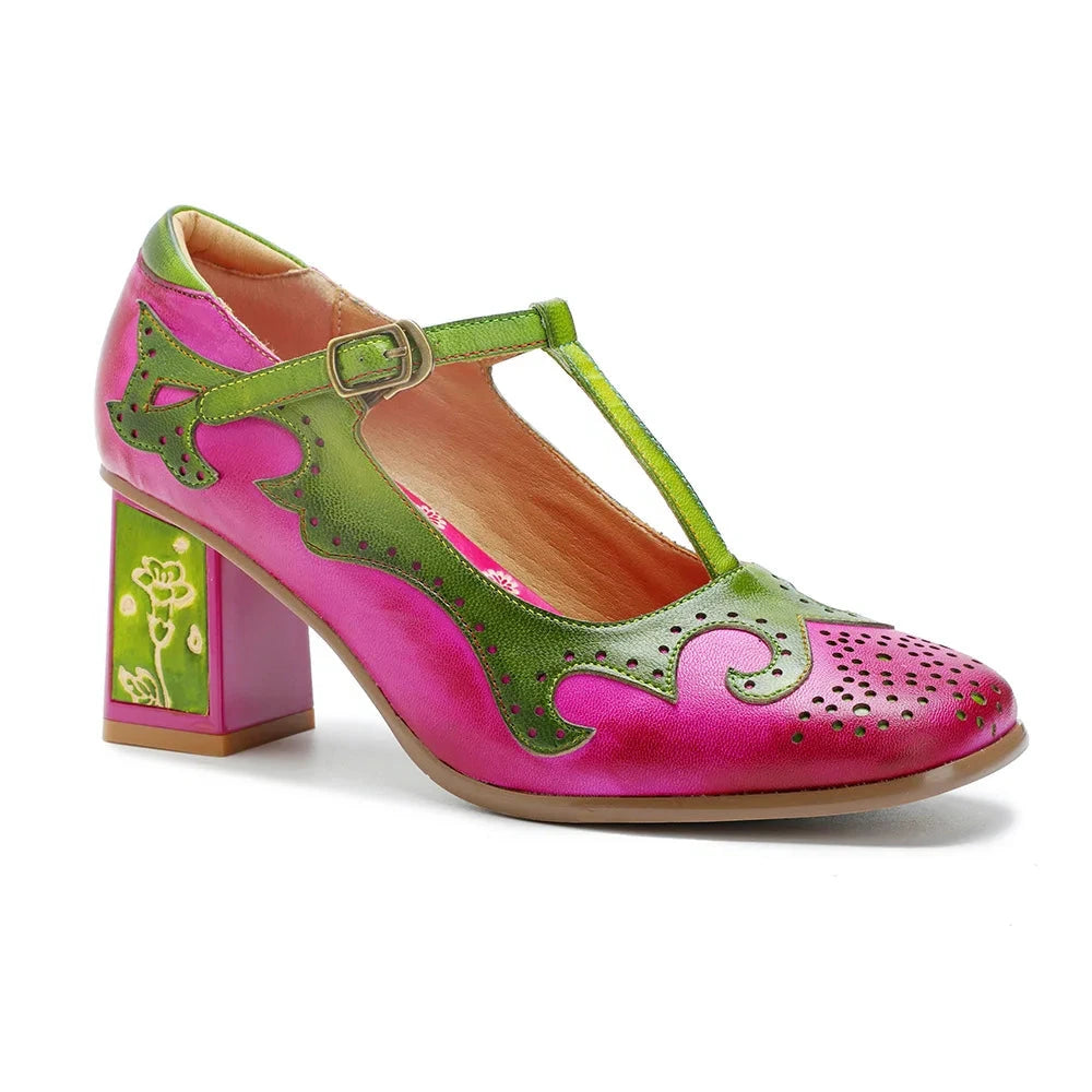 Roselle Platform Mary Jane Heel