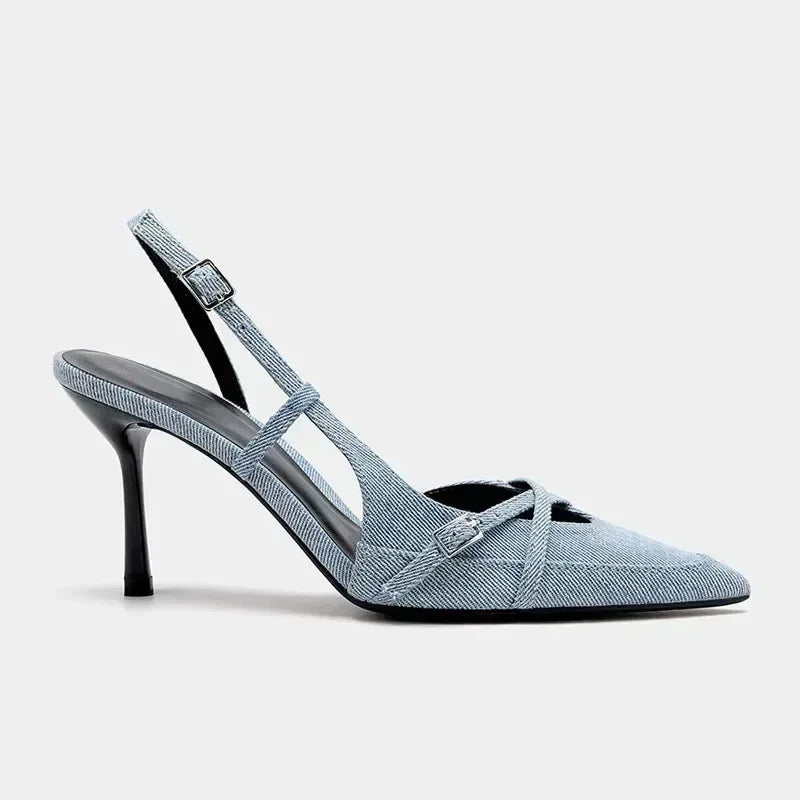 Liora Bow Strap Stiletto Sandal